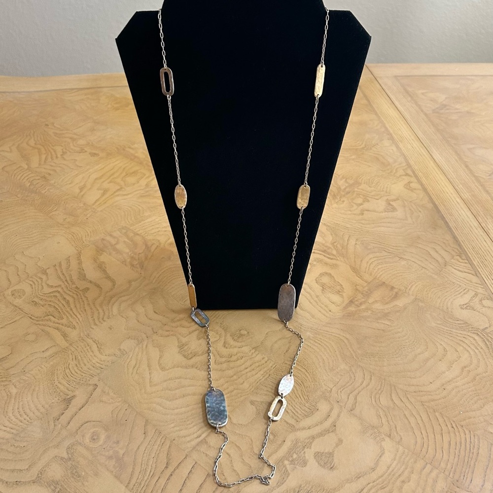 Chico’s Long Chain Necklace Gold Tone